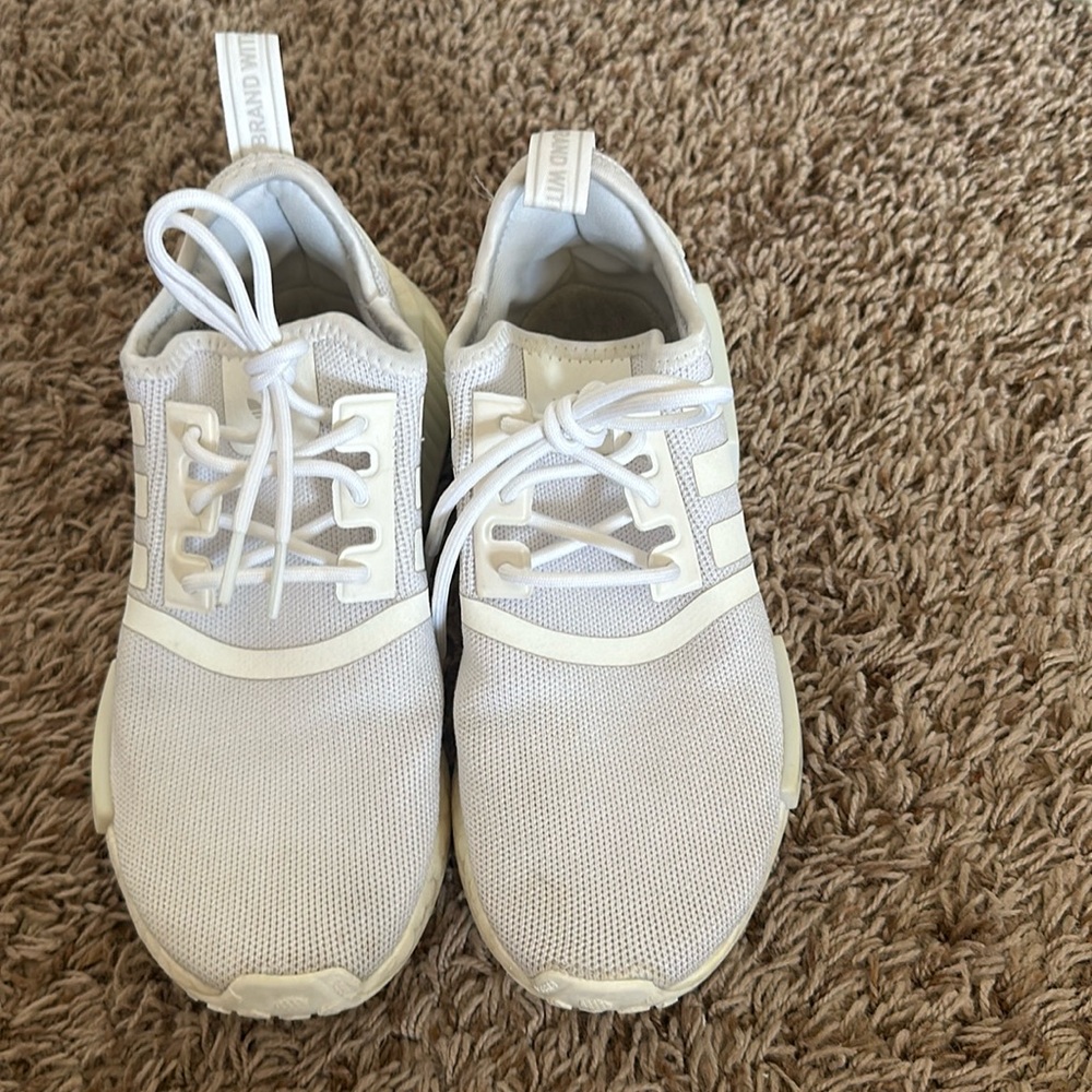 White Adidas NMD Refined Shoes
